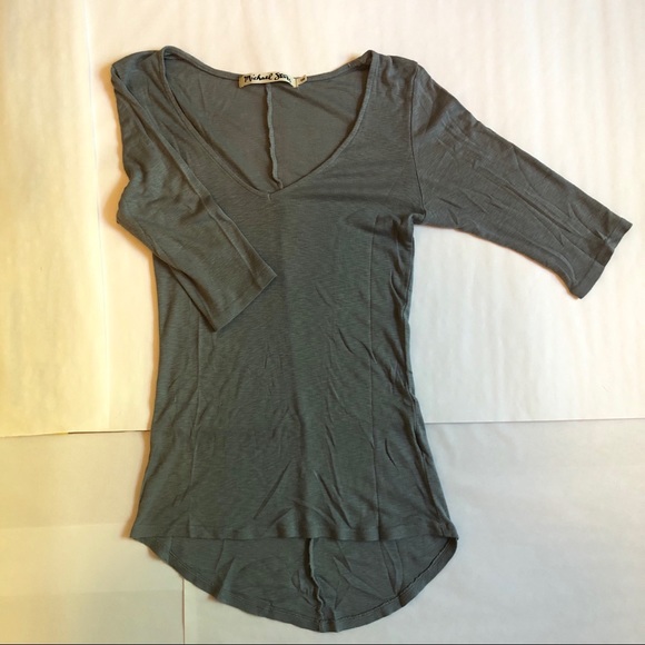 Michael Stars Quarter Sleeve Top - Picture 1 of 3
